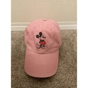 Women's Mickey Mouse Disney Parks Pink Adjustable Strapback Baseball Cap Hat